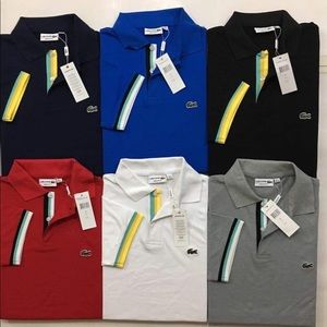 Lacoste polo shirt Men classic fit with strips